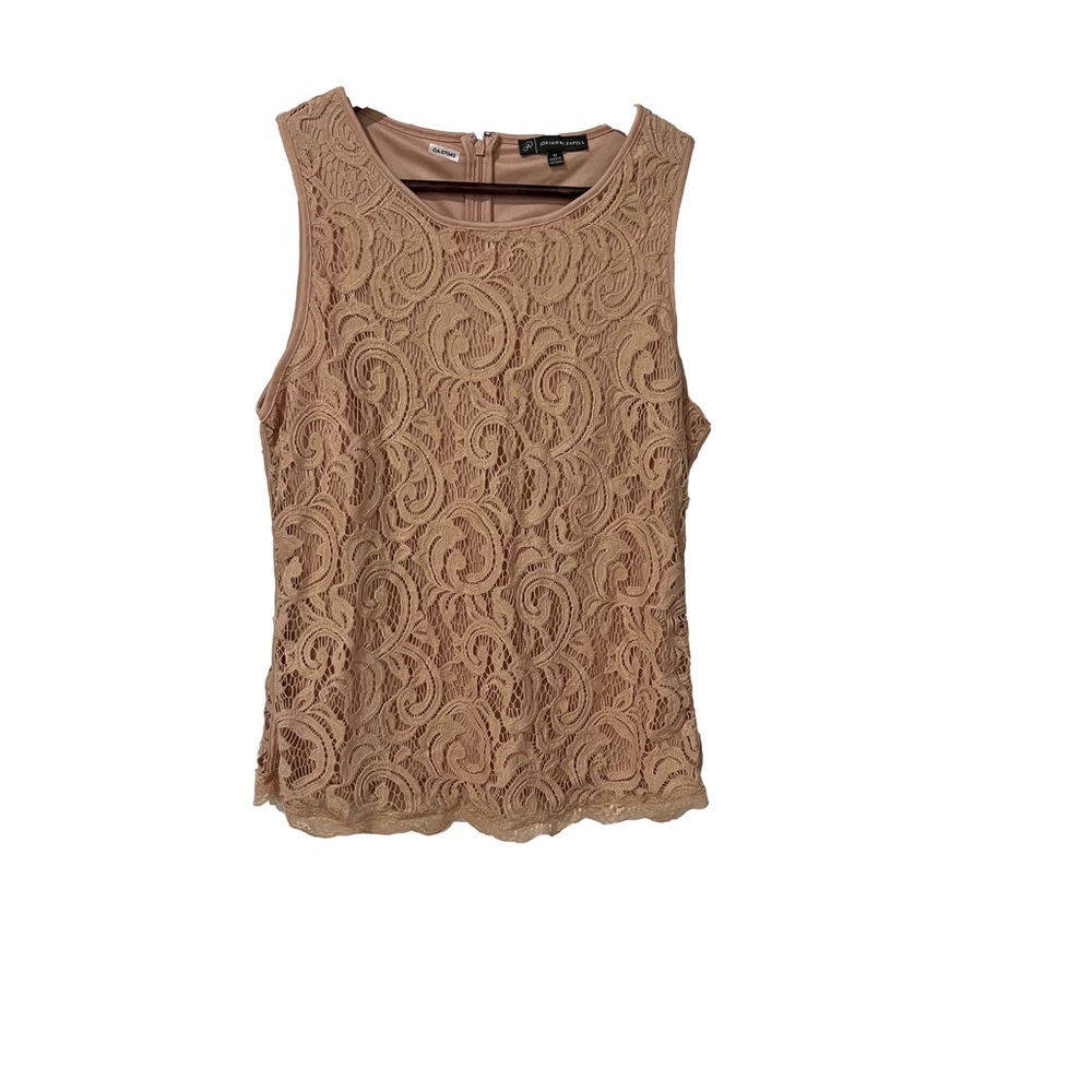 COPY - Adrianna Papell peach color sleeveless top size medium